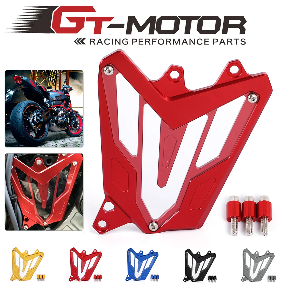 

GT Motor- For YAMAHA MT-07 FZ-07 2014 2015 2016 Motorcycle Front Sprocket Cover Panel Left Engine Guard Chain Cover Protection