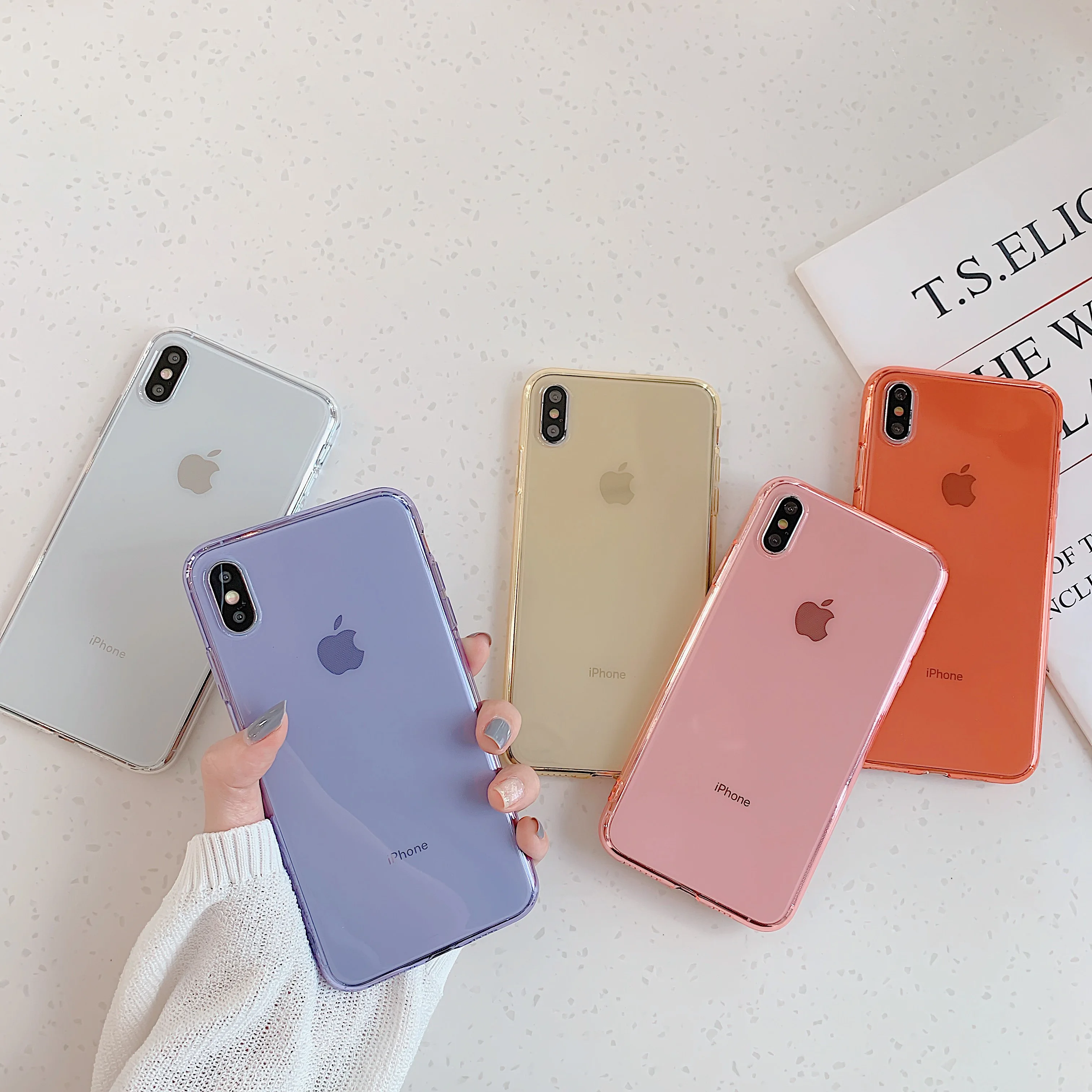 

Clear TPU Silicone Case For iPhone X XS XR MAX Ultra Transparent Back Cover for iPhone X 8 7 6 6S Plus Phone Cases