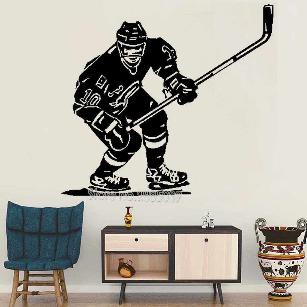Aliexpress.com : Buy Home Decor Ice Hockey Girls Decal Wall Art Mural