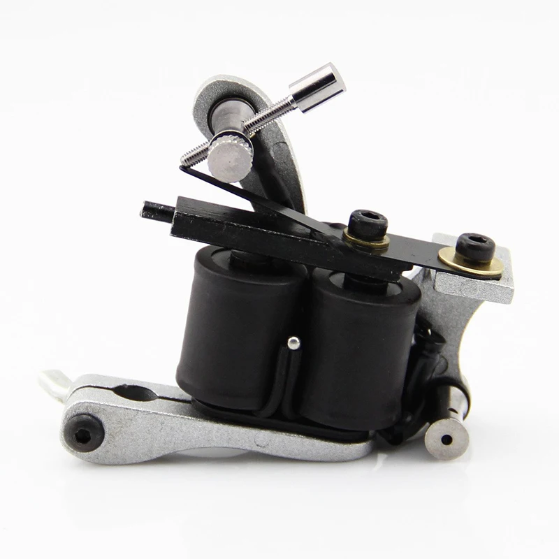 Coils Tattoo Machine Liner Tattoo Gun Shader Aluminium Alloy Tattoo Frame 10 Wrap Silver Coil Compressor Coil Inductancegun Aliexpress