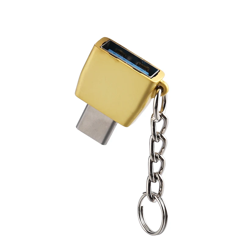 

Thbelieve USB OTG Female To Type C Male Adaptores With Keychain USBC Type Male To USB Female Adaptores Card Reader Keymouse