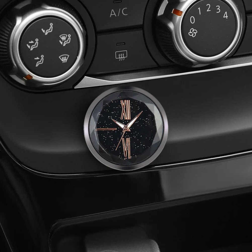 

Car Clock Mini Glass Cover Stick-On Clock for Car Boat Bike NJ88