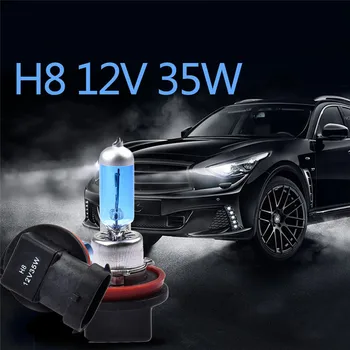 

2Pcs H8 35W Bulbs Super White Headlights Fog Lamps Light Running Car Light Source Parking 6000K 12V High Power