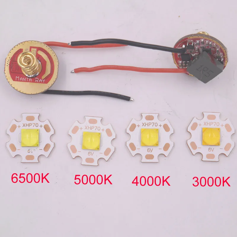 Светодиодный излучатель высокой мощности CREE XHP70.2 6 в 6500 К холодный белый 3000 22 мм 2 8