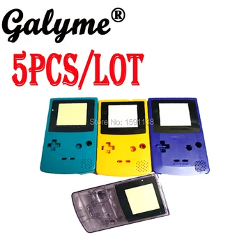 

5pcs/lot Multi-Color Plastic Housing Shell Cover Fit NintendoGBC GameboyColor Repair Part Case Pack Boy Color Advance Console