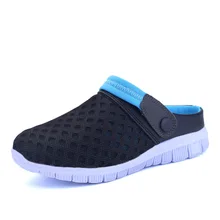 Verano de Gran Tamaño 36-46 de Malla Transpirable Hombres Sandalias Ligeras Playa Chanclas Zapatillas Para Hombre