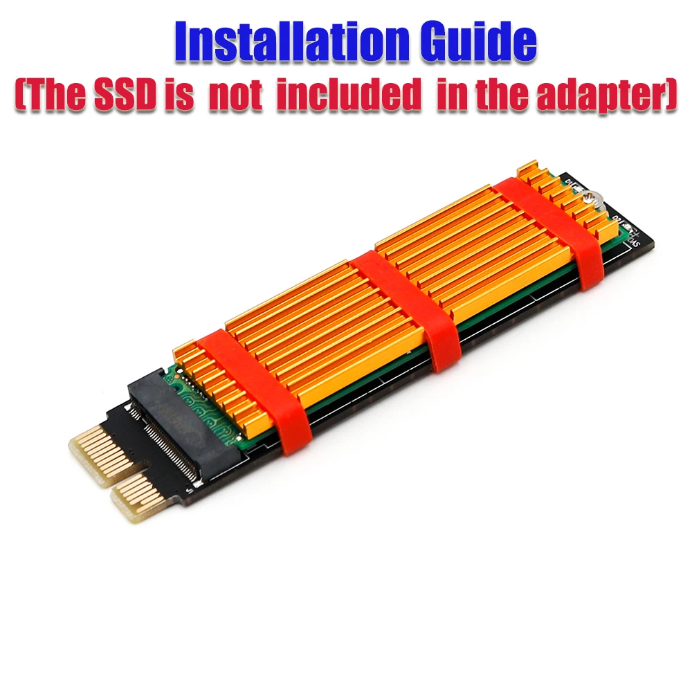 Для NVME для NGFF M.2 M ключ к PCI E 1x Express Райзер карты расширения адаптер с радиатора 2230