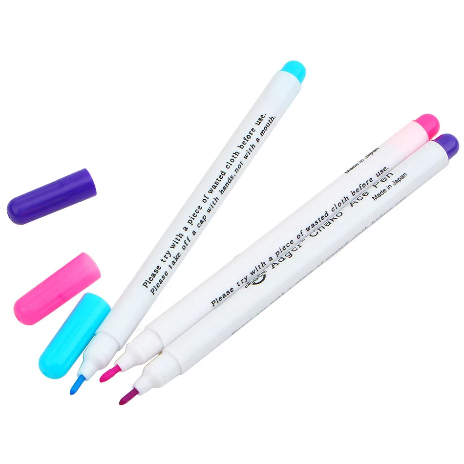 Sale Finecolour Markers 3pcs/lot Air / Water Erasable Pen Fabric Marker