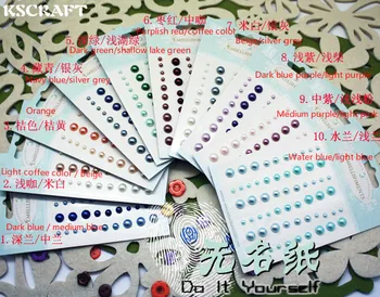 

KSCRAFT Multicolor Imitation Pearls Acrylic Decal Self Adhesive Stickers for Scrapbooking Paper Card Making Crafts DIY