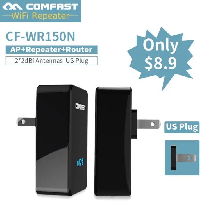 

Comfast Wireless WiFi Router Repeater 150M 2.4G Wireless Range Extender WiFi Repeater ,Enhance AP Receiving wifi signal booster