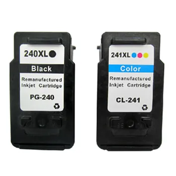 

Hisaint Hot Remanufactured Ink Cartridge Replacement for Canon PG-240XL & CL-241XL (1 Black, 1 Color) with Ink Level Indicator