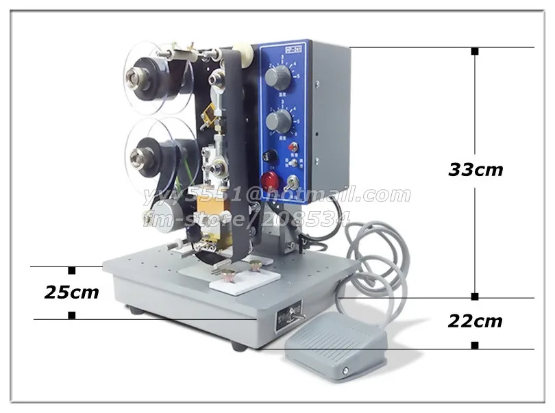 Semi Automatic date coding machine printing machine Manual expiry date code printers ,Hot Foll Stamp Coder, expiry date machine