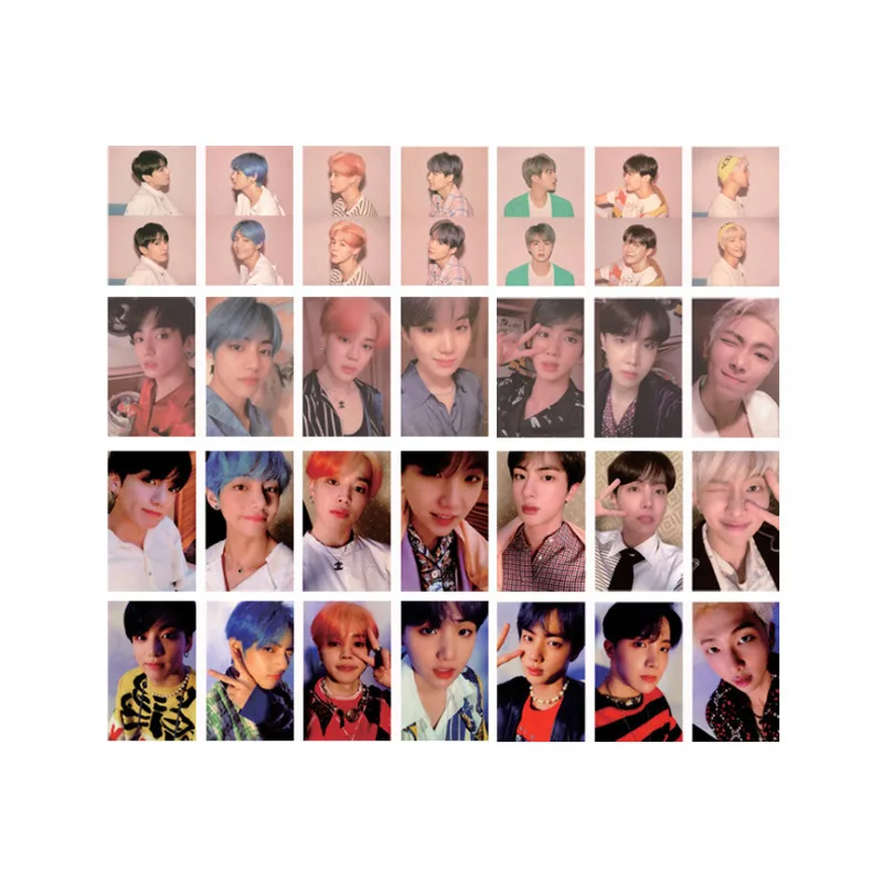 

KPOP Bangtan Album MAP OF THE SOUL PERSONA Boy With Luv Self Made Paper Lomo Card Photo Card Poster Photocard Jungkook V Suga