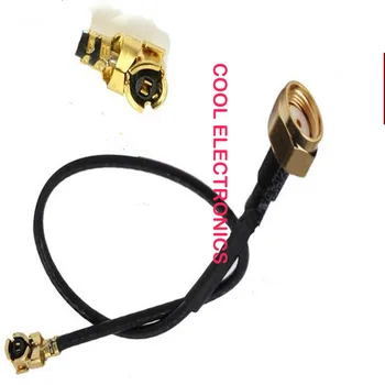 

100pcs Black 8cm IPX / u.fl to RP- SMA Female Male Connector Adapter RF Pigtail Cable 1.13mm