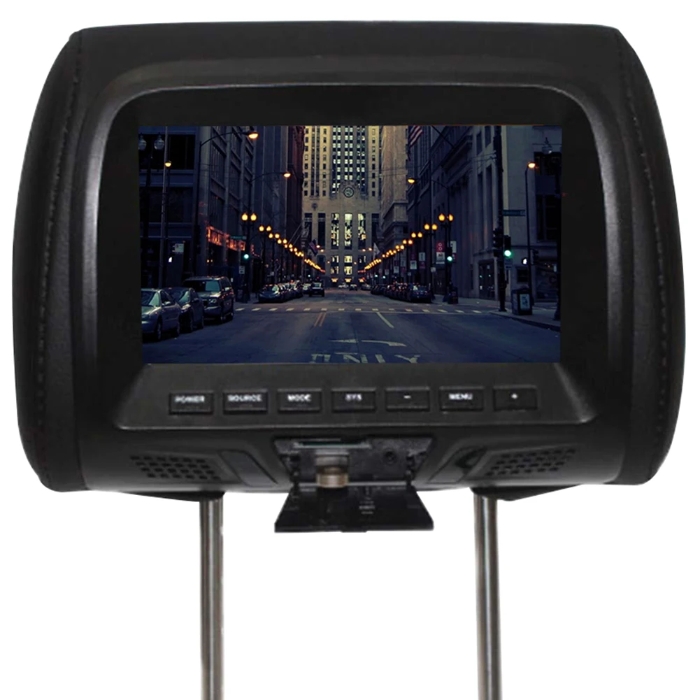 

7 Inch Seat Back Built In Speaker Digital Car Support Player Video LED Screen Universal Camera Multi Media Headrest Monitor