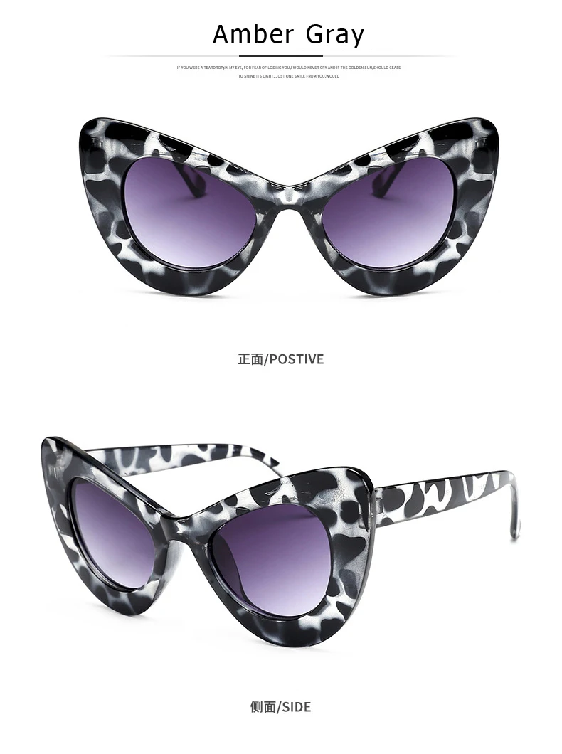 Sella, новинка, европейский стиль, женские негабаритные солнцезащитные очки Cateye, популярные, толстая, цветная оправа, Ретро стиль, Бабочка, солнцезащитные очки, UV400