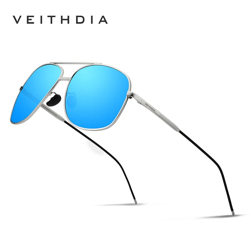 

Veithdia 2019 stainless steel Aviation Sunglasses Men Polarized Coating Mirror Sun Glasses Eyewear Accessorie For Men/Women 2495