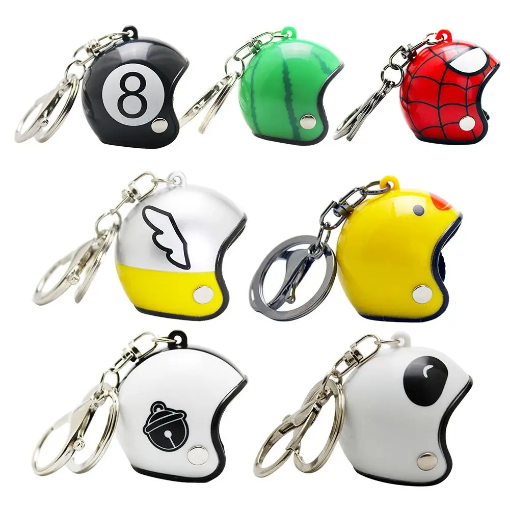 

Newest Creative Cute Mini Helmet Keychain Billiard Shape Motorcycle Helmet Pendant Key Chain Car Key Ring Gift In Stock