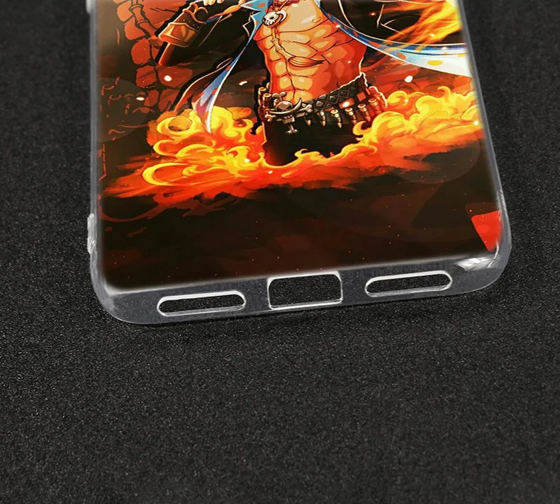 Аниме One Piece Ace Мягкий силиконовый чехол для Xiaomi Redmi K20 7 7A 5 5Plus 6 6A S2 Note 8 Pro Модный