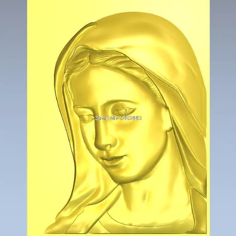 

High quality New 3D model for cnc 3D carved figure sculpture machine in STL file A female deity
