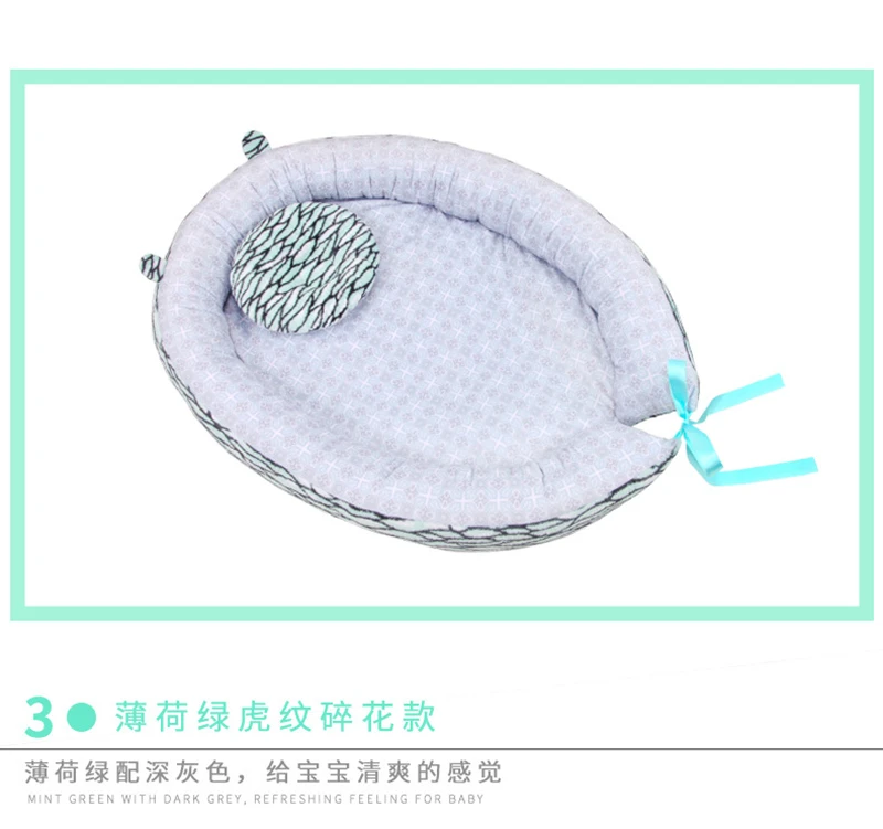 Детская кроватка, антиопрокидывающийся Матрас Подушка для 0-12 месяцев, мягкая портативная хлопковая детская спальная позиционная