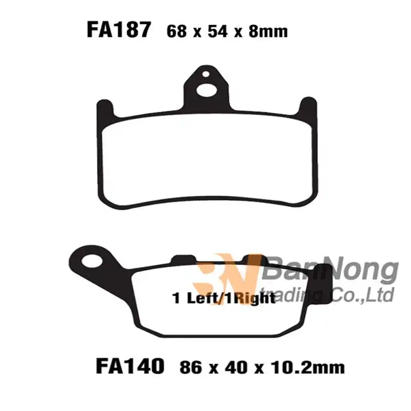 Передние и задние тормозные колодки для мотоцикла Honda NSR250 NSR 250 MC18 MC21 1989 1991