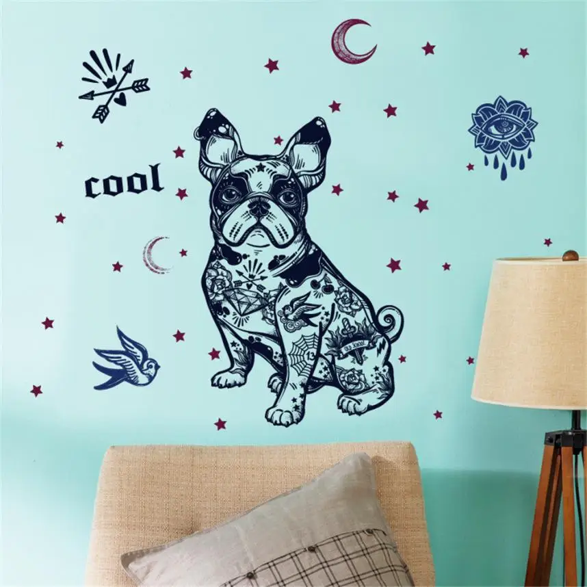 Home Decor DIY Dog Removable Wall Decal Family Home Sticker Mural Art