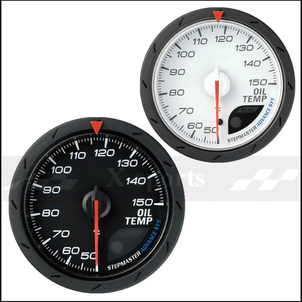 

OIL TEMP temperature gauge Advance DEFICR universal car instrument 2.5 Inch 60mm oil temperature gauge White + red light color