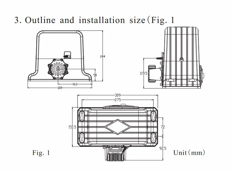 PY1800  sliding gate opener (17)