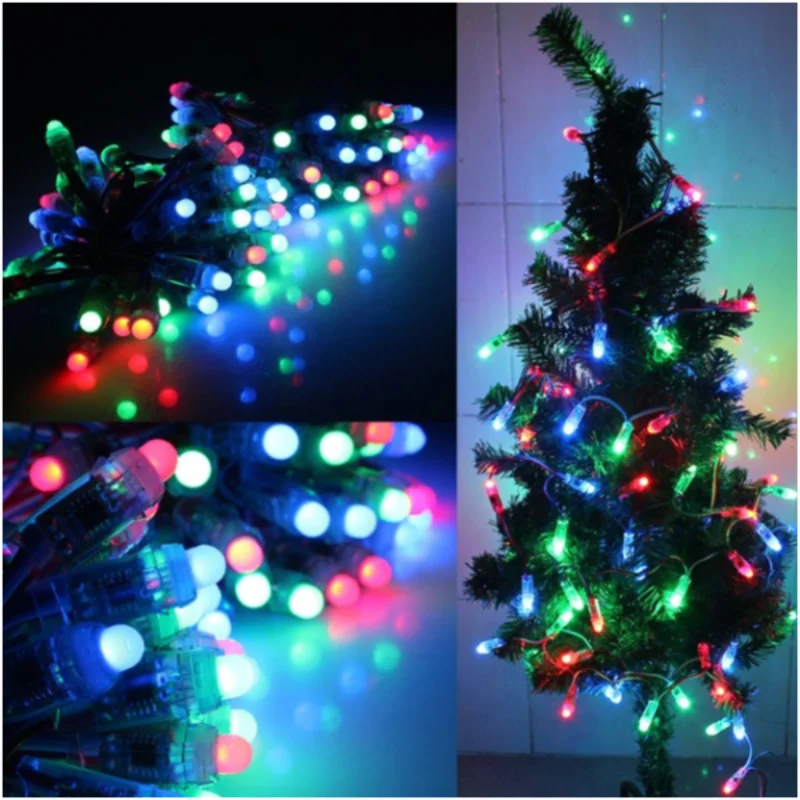 18awg 100 шт/string DC12V Smart WS2811 Bullet led pixel ip68 цветной провод с Голым Проводом/JST/13 5 мм/18