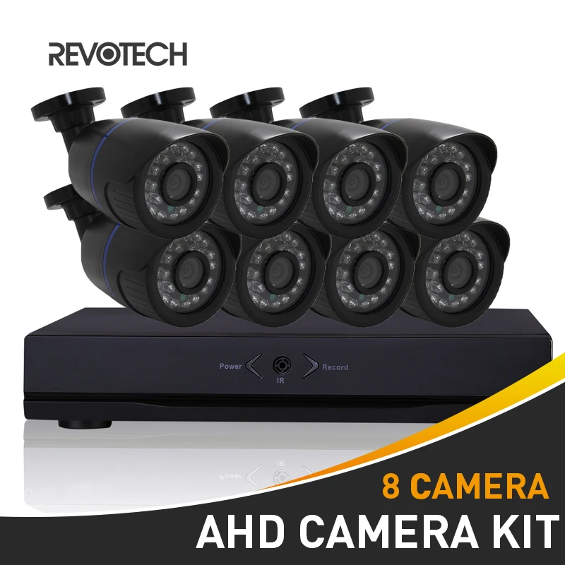 8CH 1080P CCTV AHD камера система комплект 60 футов кабель HD 8 каналов 1080N DVR 8 шт. водонепроницаемый 2.0MP камера безопасности камеры наблюдения