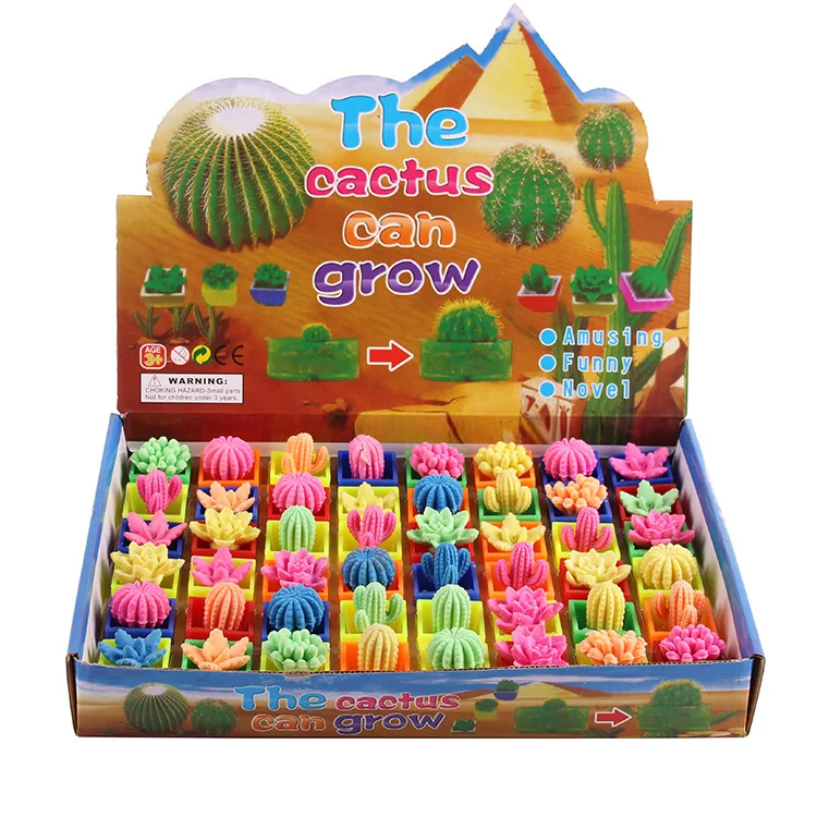 5pcs Magic Plant Flowers Growing In Water Cactus Toys Soaking Expansion