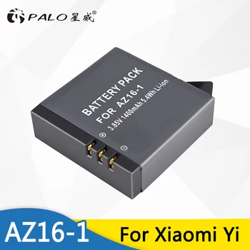 

PALO Hot sale 1pcs Original YI 4K Battery AZ16-1 For Xiaoyi Action Camera 2 1400mAh 3.85V Rechargeable Battery