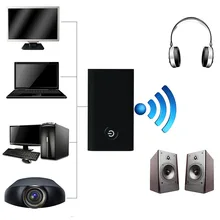 Wireless Bluetooth Transmitter Receiver with 3.5mm Audio Cable 2in1 Wireless Stereo Audio Music Adapter for Headphones PC TV MP3