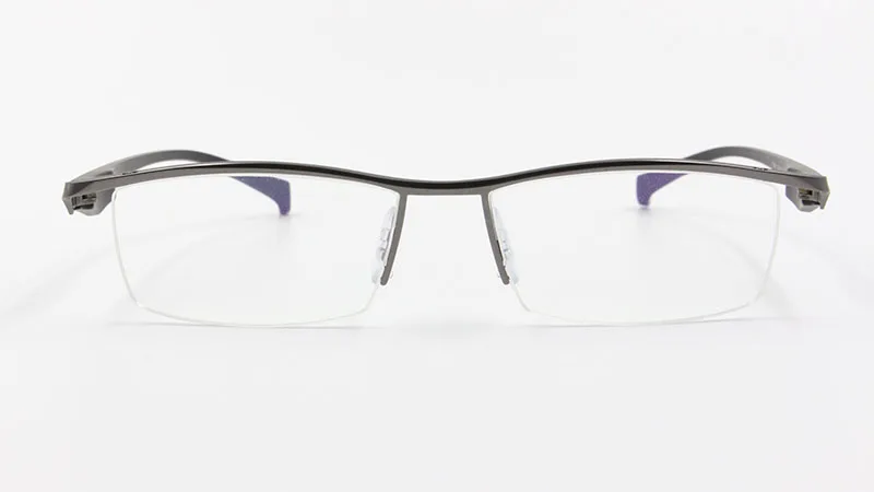 Browline полуобода сплав металла очки Рамка для мужские очки модные классные оптические очки мужские очки по рецепту рамки