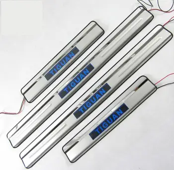 

304 stainless steel LED Scuff Plate / Door Sill Car styling for VW Tiguan