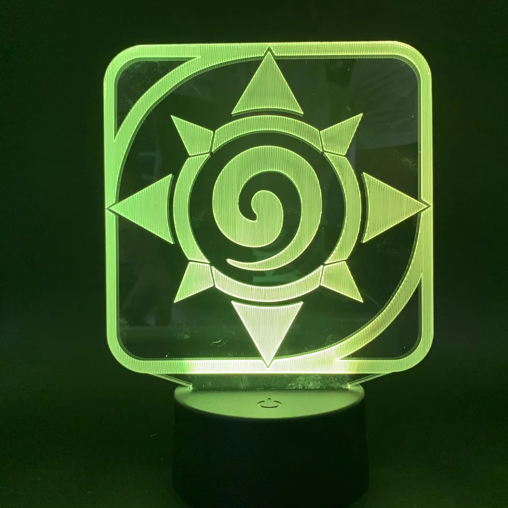 

Game Hearthstone 3d Led Night Light Lamp Child Bedroom Nightlight Gift for Kids Color Changing Desk Lamp Bedside Dropshipping