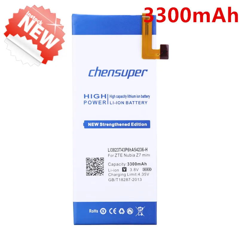 Новый LI3823T43P6hA54236 H аккумулятор 3300 мАч для ZTE Nubia z7 mini Z7 NX507J 5 0 дюйма z7mini|Аккумуляторы