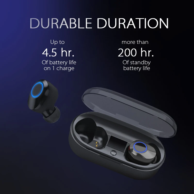ANBES наушники вкладыши TWS Мини Bluetooth V5.0 стерео Беспроводной Бизнес гарнитура С
