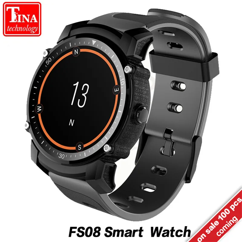

IP68 Waterproof FS08 Smart Watch Men GPS Sports Heart Rate Monitor Fitness Tracker Stopwatch Wristwatch Clock for Android IOS
