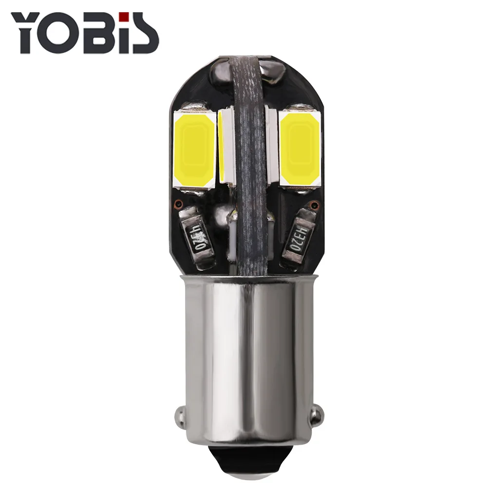 10 шт. BA9S Автомобильные светодиодные лампы 8 5730 SMD внутренний светильник для чтения