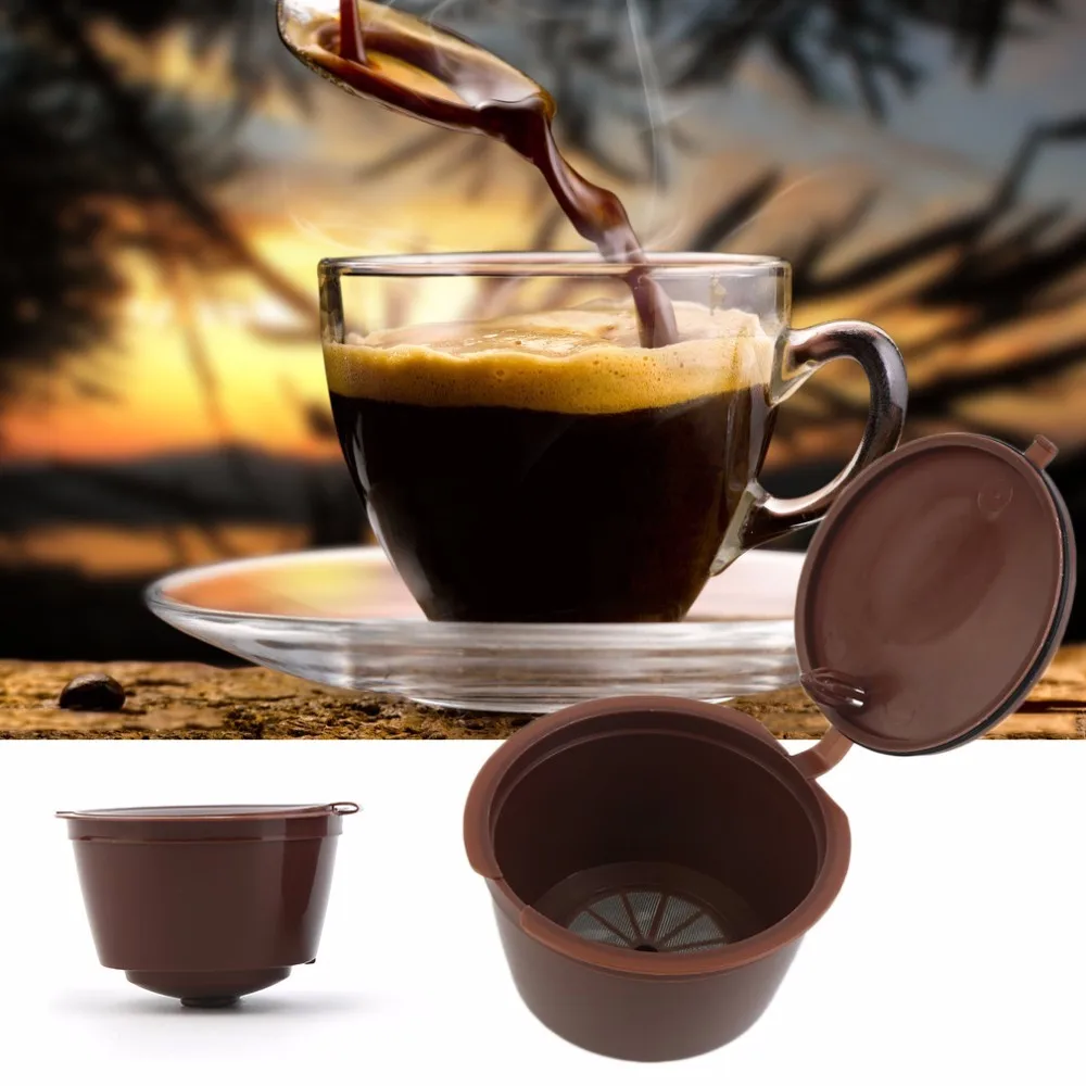 

1Pc Reusable Nescafe Dolce Gusto Coffee Capsule Filter Cup Refillable Dolci Gusto Coffee Machine Capsule Dripper Stainless Steel