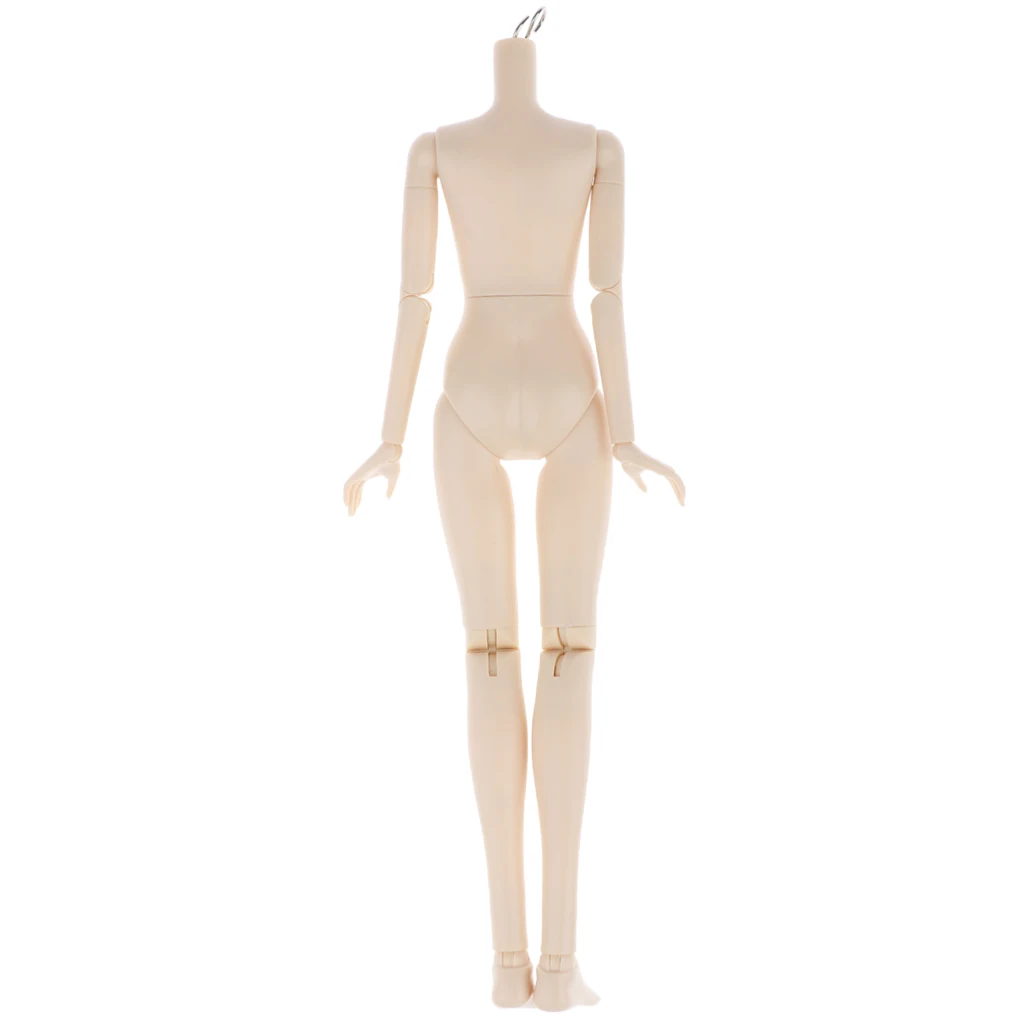Flexible 16 Joints 1/4 BJD SD Modern Girl Naked Body without Head Normal Skin, for OB Kurhn Doll Custom Use - Large Breast
