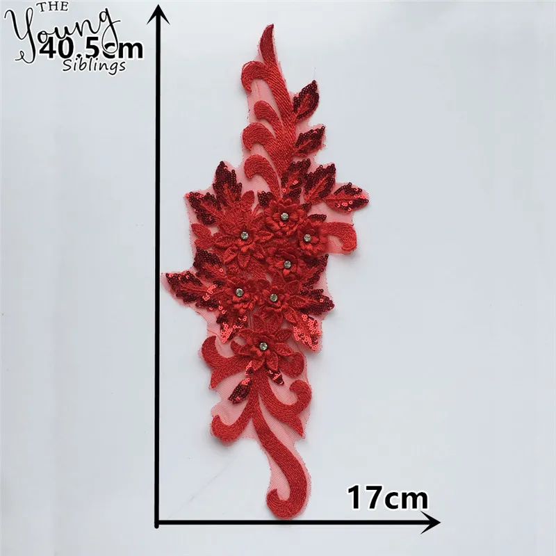 High quality 3D Flower Lace Collar DIY Embroidery Applique Neckline Sewing Fabric Decorative Clothing Accessories Scrapbooking