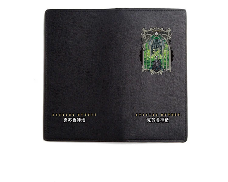 Cthulhu Mythos Wallet PU Long Short Bilfold Purse with Coin Change Zip Pocket Men Best Wallets (10)