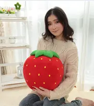 big new plush strawberry toy cute cartoon strawberry doll toy fruit gift about 40cm 0238