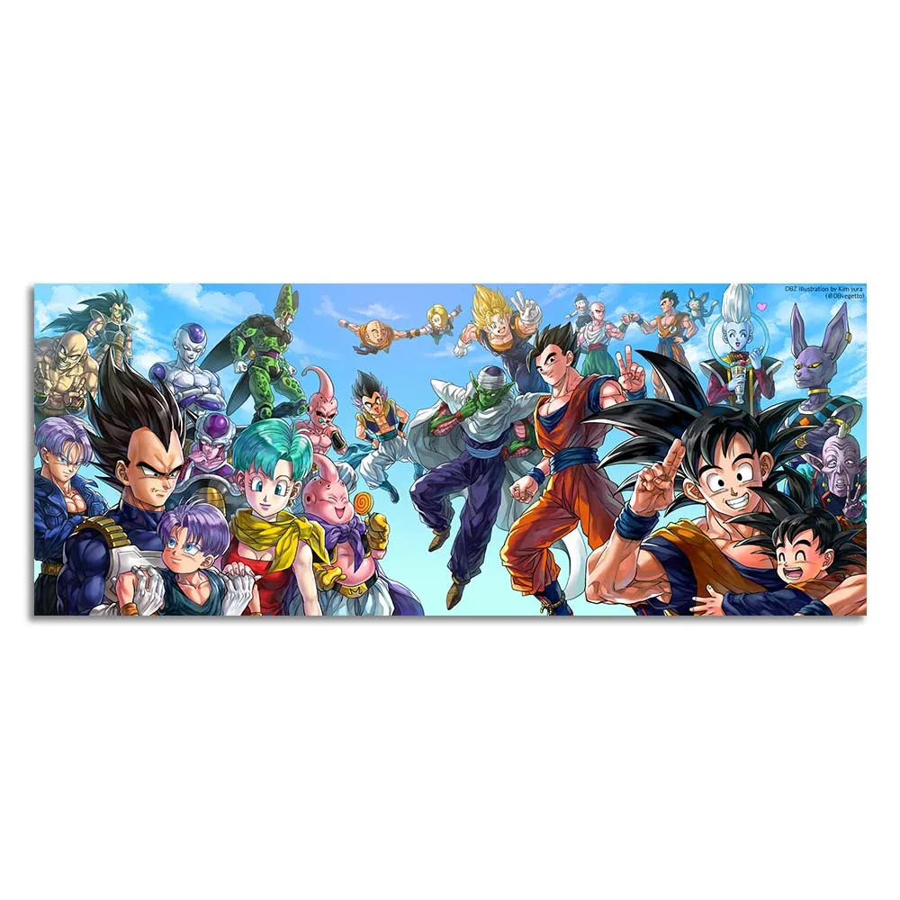

Dragon Ball Z Goku Anime Silk Poster Wall Art Huge Print Painting 12x30 20x50 inch Decoration Pictures Bedroom Decoration