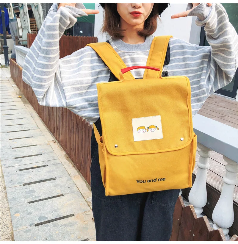 Menghuo толстый холщовый рюкзак с принтом для девочек, новая мода, высокое качество, большой вместительный повседневный рюкзак для путешествий