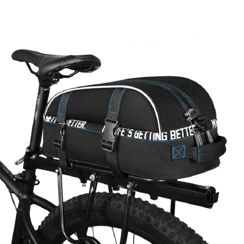 

ROSWHEEL 8L Waterproof MTB Bike Bag Bike Accessories Bag Bicycle Rear Seat Saddle Bags Cycle Layered Pack Shelf Sport Package