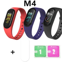 M4 Smartband браслет часы монитор фитнес трекер активности фильм экран протектор сердечного ритма кровяное давление Android Ios